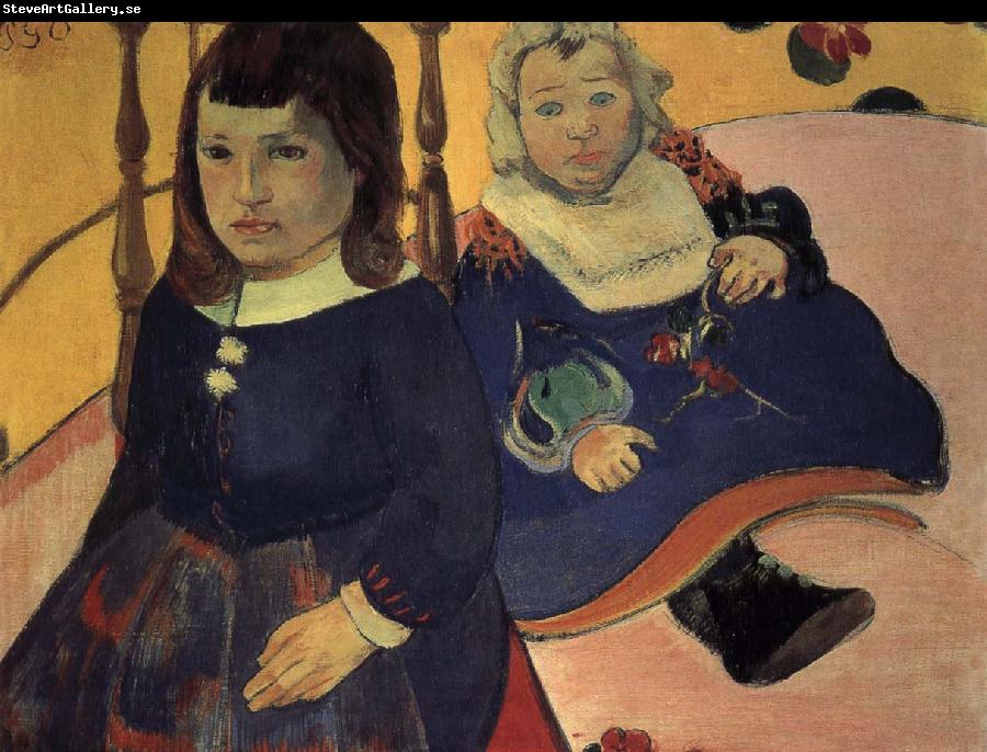 Paul Gauguin two children